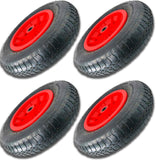4x 14" PNEUMATIC SACK TRUCK TROLLEY WHEEL BARROW TYRE HEAVY DUTY WHEEL 3.50-8