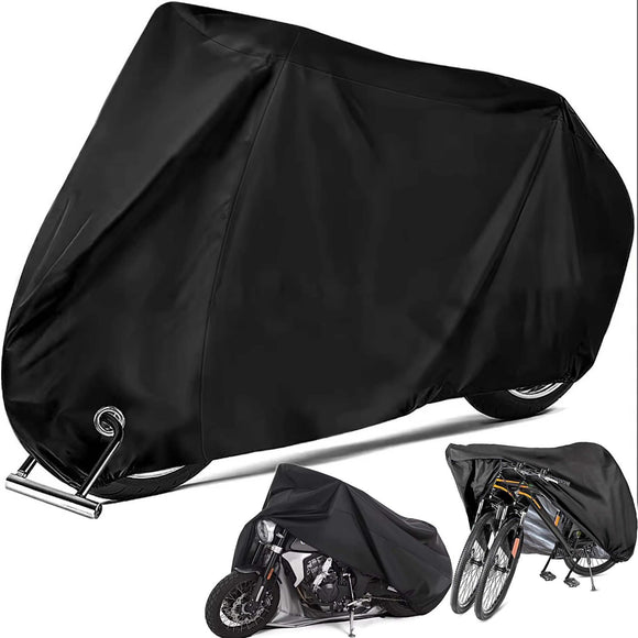 Bike Cover for 2 Bikes Heavy Duty Bicycle Cover Storage 210T Waterproof Anti UV