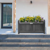 Premium Wood Garden Planter Large Flower Plant Pot Window Box Raised Bed Basket
