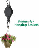 24x STRONG RETRACTABLE HANGING BASKET PULLEY Pull Down Plant Hanger Hooks