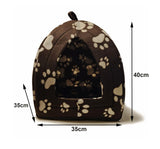 Soft Pet Cat/Kitten Dog/Puppy Fleece Igloo Beds Warm House Cave Tunnel Snug Pod