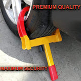 WHEEL CLAMP HEAVY DUTY ANTI THEFT LOCK CARAVAN TRAILER SECURITY CAR VAN - 2 KEYS