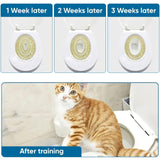 Cat Toilet Training Kit Litter Box Kitty Toilet Mat Pet Seat Tray Hygienic Potty