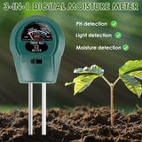 🔥Soil PH Tester 3 in 1 Water Moisture Light Test Meter Kit Garden Plant Flower
