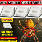 3X SPIDER KILLER TRAPS POISON FREE HOME SAFE CRAWLING INSECT TRAP INDOOR OUTDOOR