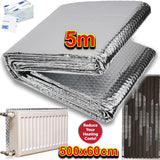 Radiator Insulation Foil Heat Back Reflector Sheet Energy Saving Panel Window