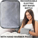 🔥Electric Hot Water Bottle Rechargeable Heat Pad Plush Warmer Massaging Luxury