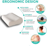 Contour Memory Foam Pillow Neck Back Support Orthopaedic Firm Head My Pillows