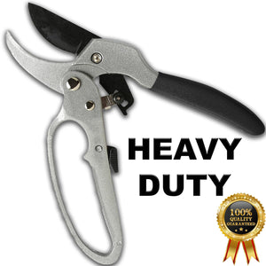 Ratchet Anvil Secateurs Razorsharp Advance Garden Pruner Comfort Carbon Steel
