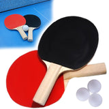 Table Tennis Racket Ping Pong Set 2 Bats, 3 Balls, 2 Players Game Set Premium