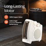 2 Pack Electric Thermo Fan Heater Warm Hot Cold Cool Air Compact Silent 2000W Heat