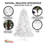 4ft Deluxe Christmas Tree Artificial With LED Lights White Pine Red Berry Cone Stand