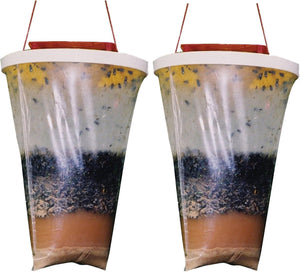 2x Flying Insect Catcher Wasp & Fly Trap Killer Bug Pest Control Insects Trapper