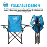 Camping Chair Folding Outdoor Seat Fishing Patio Garden Beach Chair Cup Holder