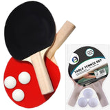 Table Tennis Racket Ping Pong Set 2 Bats, 3 Balls, 2 Players Game Set Premium