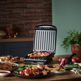 🔥GEORGE FOREMAN SMALL FIT GRILL GRIDDLE HOT PLATE BBQ MEAT FISH TOASTIE MAKER