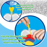 Magic Sand Art Kit Glow in Dark Make Your Own Activity Craft Bottles Necklaces