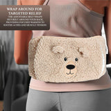 🔥Hot Water Bottle Belt with Luxurious Sherpa Cover Wearable Pain Relief 1L UK