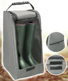 🥾Grey Boots Muddy Hunting Fishing Wellington Welly Boot Storage Carry Bag Welly