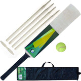 Cricket Set Wooden Cricket Bat Ball Sets + Free Carry Bag Kids Children Adults