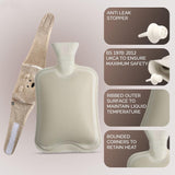 🔥Hot Water Bottle Belt with Luxurious Sherpa Cover Wearable Pain Relief 1L UK