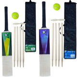 Cricket Set Wooden Cricket Bat Ball Sets + Free Carry Bag Kids Children Adults