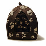 Soft Pet Cat/Kitten Dog/Puppy Fleece Igloo Beds Warm House Cave Tunnel Snug Pod