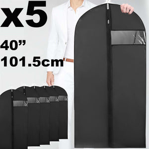 5x101cm Garment Carrier Bag Suit Coat Clothes Dress Cover Protector Storage Bags