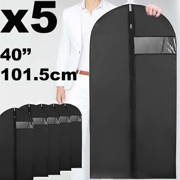 5x101cm Garment Carrier Bag Suit Coat Clothes Dress Cover Protector Storage Bags