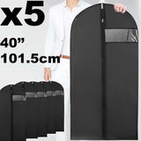 5x101cm Garment Carrier Bag Suit Coat Clothes Dress Cover Protector Storage Bags