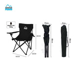 2x Camping Chairs Folding Outdoor Seat Fishing Garden Beach Chair Cup Holder UK