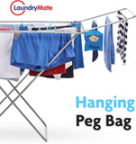 2x Clothes Peg Bag Washing Line Laundry Hanging Storage Basket Fabric Holder