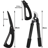 🔥Tree Loppers Pruner Shears & Folding Saw Pruning Set Branch Gardening Tool Kit