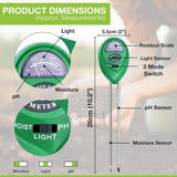 🔥Soil PH Tester 3 in 1 Water Moisture Light Test Meter Kit Garden Plant Flower