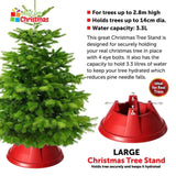 Heavy Duty Christmas Tree Stand Large Xmas Holder Base Water Tank Metal Plastic