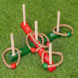 🔥Garden Games Quoits Set Wooden Outdoor Ring Toss BBQ Kids Giant Beach Camping