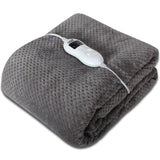 Luxury Electric Heated Throw Shaggy Fleece Cosy Over Blanket Double Single King