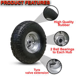 10" PNEUMATIC SACK TRUCK TROLLEY WHEEL BARROW TYRE HEAVY DUTY WHEEL 4.10/3.5-4.0