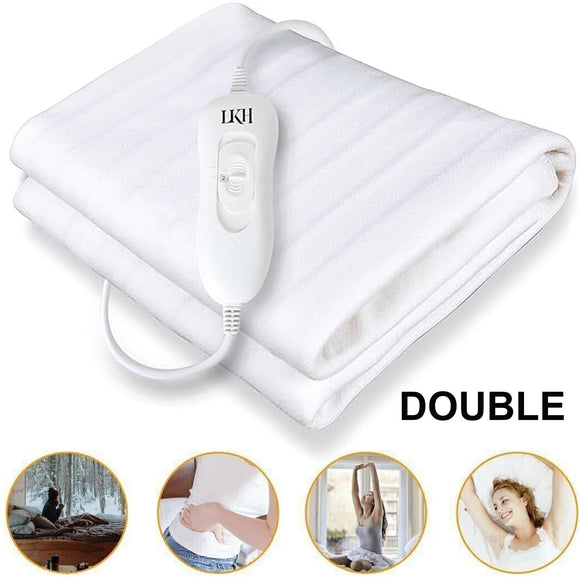 Electric Heated Under Blanket Thermal Soft Cosy Fast Heat Double Bed Warm Winter