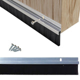 🔥Door Aluminium Draught Excluder Brush Strip Bar 25 mm Heat Seal Energy Savings