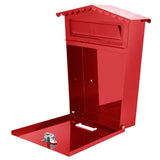 🔥Large Post Box Letter Mail Box Premium Steel Lockable Wall Mount 2 Keys Secure
