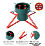 🎄Christmas Tree Stand Xmas Base Holder Large Water Tank Metal Legs Heavy Duty