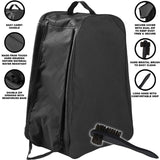 WELLY BOOT BAG WELLINGTON STORAGE CARRIER BAG ZIPPED CARRY HANDLE FREE BRUSH
