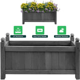 Premium Wood Garden Planter Large Flower Plant Pot Window Box Raised Bed Basket