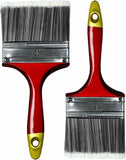 2 Pack 3 & 4 Inch Paint Brush Set Painting Decorating Fine Brushes PRO DIY UK