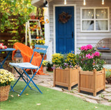 Premium Wood Garden Planter Large Flower Plant Pot Window Box Raised Bed Basket