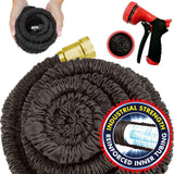 Heavy Duty Expandable Flexible Garden Magic Water Hose Pipe Spray Gun 50FT Black