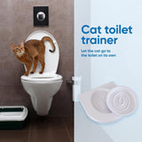 Cat Toilet Training Kit Litter Box Kitty Toilet Mat Pet Seat Tray Hygienic Potty