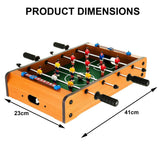 Wooden Football Table Top Foosball Soccer Game Set Kids Family Desktop Toy Gift