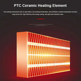Plug In Heater Electric Fan Space Wall Plug Air Portable Instant Heat Silent